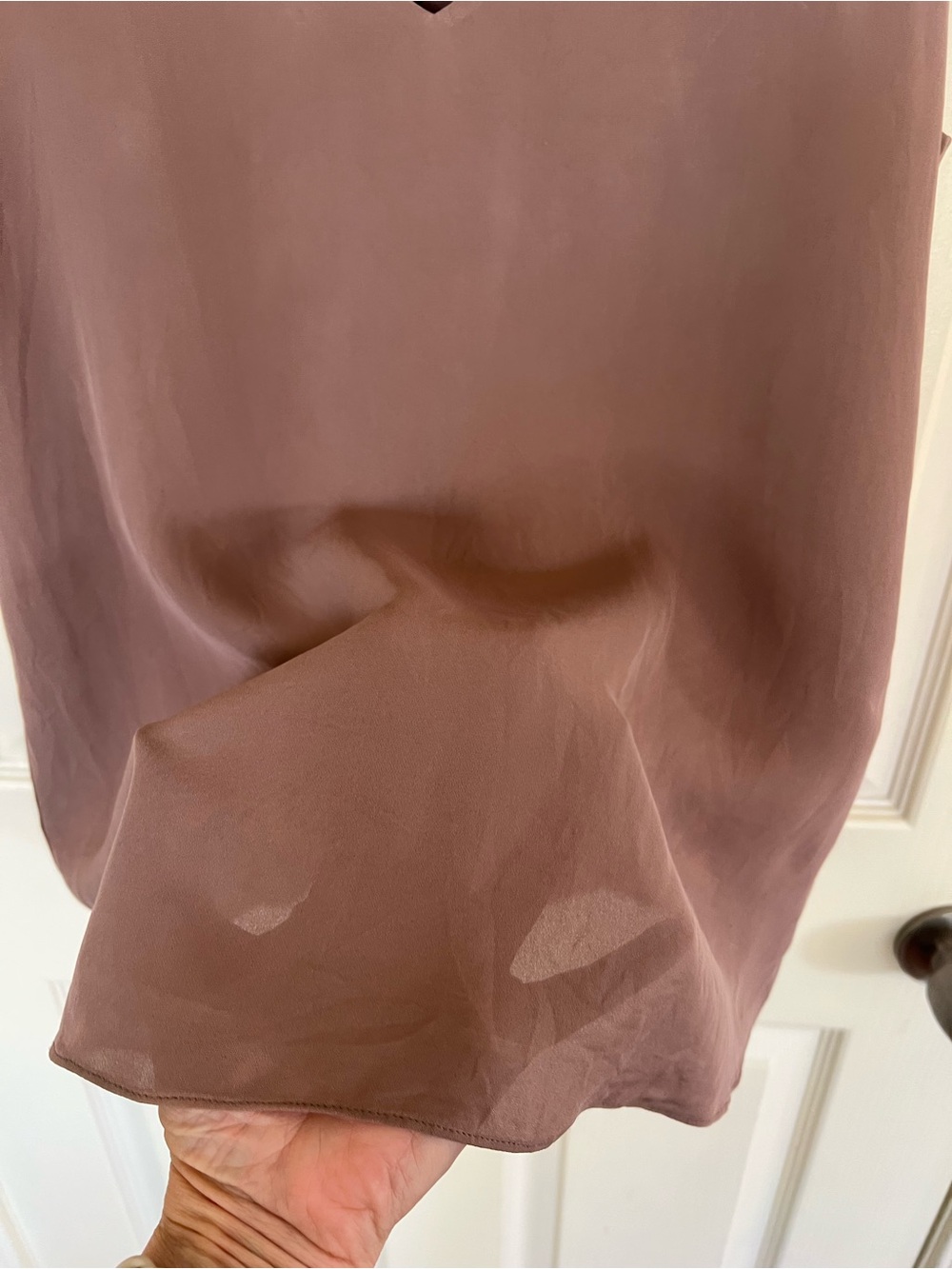 Theory Mauve Tank V-Neck Sleeveless Top - Picture 5 of 11